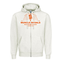 Oatmeal Heather recording studio Zipper Hoodie - linhVisuals