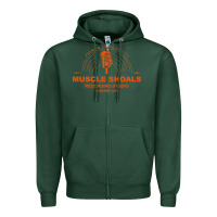 Sports Green recording studio Zipper Hoodie - linhVisuals