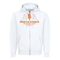 White recording studio Zipper Hoodie - linhVisuals