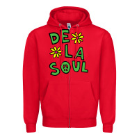 Red original de la soul music Zipper Hoodie - linhVisuals