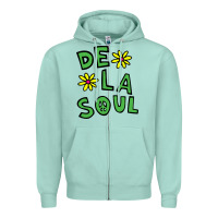Seafoam original de la soul music Zipper Hoodie - linhVisuals