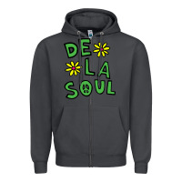 Smoke original de la soul music Zipper Hoodie - linhVisuals