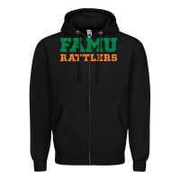 Black FAMU RATTLERS Zipper Hoodie - linhVisuals