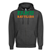 Charcoal Heather FAMU RATTLERS Zipper Hoodie - linhVisuals