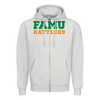 Dove Grey FAMU RATTLERS Zipper Hoodie - linhVisuals