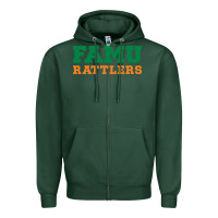 Sports Green FAMU RATTLERS Zipper Hoodie - linhVisuals
