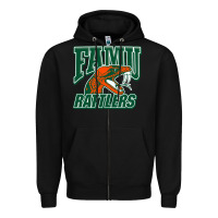 Black FAMU RATTLERS Zipper Hoodie - linhVisuals