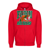 Red FAMU RATTLERS Zipper Hoodie - linhVisuals