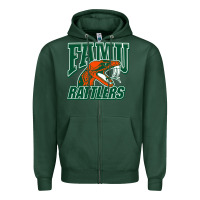 Sports Green FAMU RATTLERS Zipper Hoodie - linhVisuals