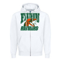 White FAMU RATTLERS Zipper Hoodie - linhVisuals