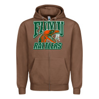 Chestnut FAMU RATTLERS Zipper Hoodie - linhVisuals