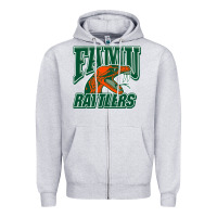 Heather Grey FAMU RATTLERS Zipper Hoodie - linhVisuals