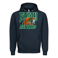 Navy FAMU RATTLERS Zipper Hoodie - linhVisuals