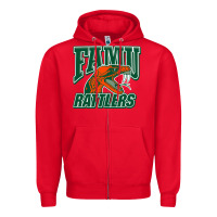 Red FAMU RATTLERS Zipper Hoodie - linhVisuals