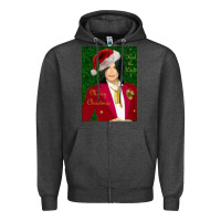Charcoal Heather merry christmas heal the world michael jackson Zipper Hoodie - linhVisuals