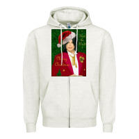 Oatmeal Heather merry christmas heal the world michael jackson Zipper Hoodie - linhVisuals