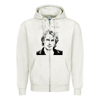 Oatmeal Heather jeff buckley 90s style fan art Zipper Hoodie - linhVisuals