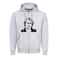 Heather Grey jeff buckley 90s style fan art Zipper Hoodie - linhVisuals