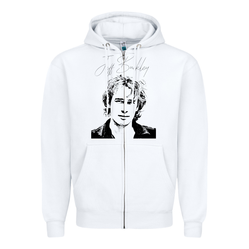 Jeff Buckley 90s Style Fan Art Zipper Hoodie by linhVisuals | Teevron