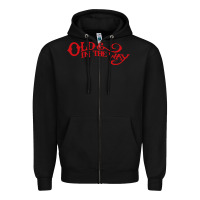 Black old and in the way musician Zipper Hoodie - linhVisuals
