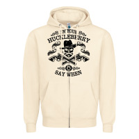Sandshell im your huckleberry Zipper Hoodie - linhVisuals