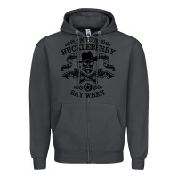 Smoke im your huckleberry Zipper Hoodie - linhVisuals