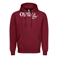 Burgundy old and in the way musician Zipper Hoodie - linhVisuals