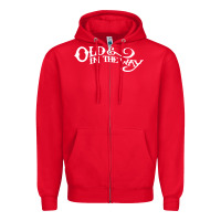 Red old and in the way musician Zipper Hoodie - linhVisuals
