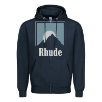 Navy Rhude Adventure Zipper Hoodie - linhVisuals