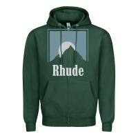 Sports Green Rhude Adventure Zipper Hoodie - linhVisuals