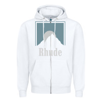 White Rhude Adventure Zipper Hoodie - linhVisuals