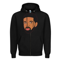 Black drak Zipper Hoodie - linhVisuals