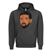 Charcoal Heather drak Zipper Hoodie - linhVisuals
