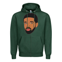 Sports Green drak Zipper Hoodie - linhVisuals