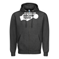 Charcoal Heather rockin 1000 musician Zipper Hoodie - linhVisuals