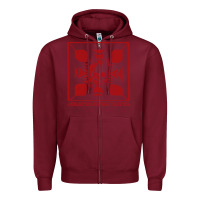 Burgundy jonathan fireeater Zipper Hoodie - linhVisuals