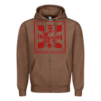 Chestnut jonathan fireeater Zipper Hoodie - linhVisuals