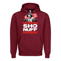 Burgundy sho nuff old school Zipper Hoodie - linhVisuals
