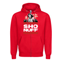 Red sho nuff old school Zipper Hoodie - linhVisuals