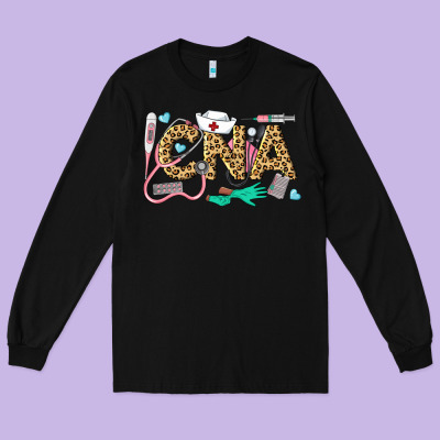 Western Certified Nursing Assistant Long Sleeve Tee Designed By Lillyallendesigns