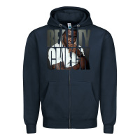 Navy kevin hart album art Zipper Hoodie - linhVisuals