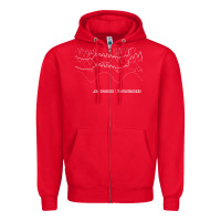 Red joy division transmission fanart tribute design Zipper Hoodie - linhVisuals