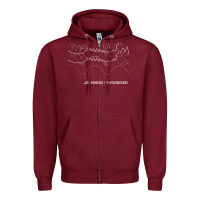Burgundy joy division transmission fanart tribute design Zipper Hoodie - linhVisuals