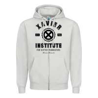 Dove Grey xavier institute Zipper Hoodie - linhVisuals