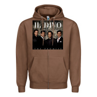 Chestnut il divo album art Zipper Hoodie - linhVisuals