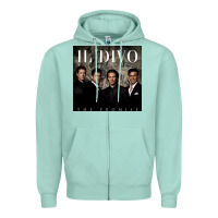 Seafoam il divo album art Zipper Hoodie - linhVisuals