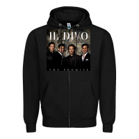 Black il divo album art Zipper Hoodie - linhVisuals