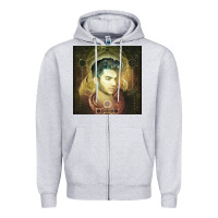 Heather Grey #adam lambert tour 2022 Zipper Hoodie - linhVisuals