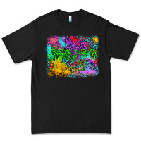Black colorful leopard background Premium Tee - RanaPortraitStore