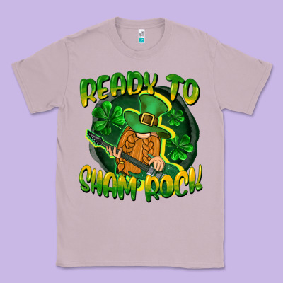 Ready To Sham Rock St. Patrick's Day Classic Tee Designed By Cowgirlartshop